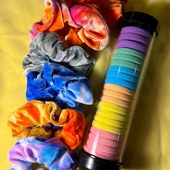 💢Soft Scrunchy Hair ties💢Colorful Hair Tie 💢Hair Accessories 💢 - Picture 2 of 2